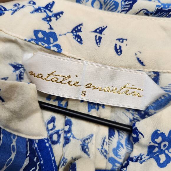 Natalie Martin Fiore Short Dress in Posey Print Bluebell Floral, Small - Picture 11 of 13